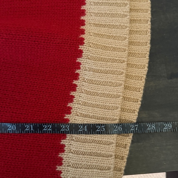 Polo Ralph Lauren Red Tan Fair Isle Wool Alpaca Classic Crew Sweater Size XXL - Picture 11 of 11